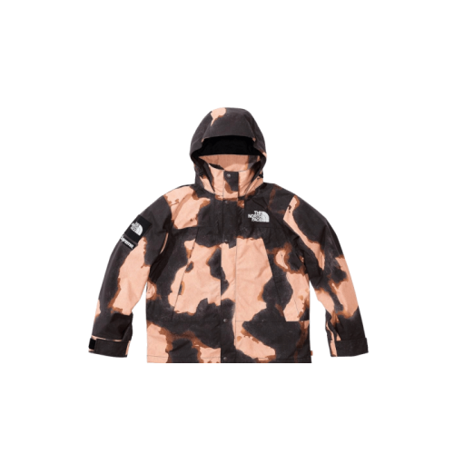 Supreme The North Face Bleached Denim Print Mountain Jacket Brown Supreme The North Face Bleached Denim Print Mountain Jacket Brown