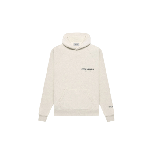 Fear of God Essentials Core Collection Pullover Hoodie Light Heather Oatmeal Fear of God Essentials Core Collection Pullover Hoodie Light Heather Oatmeal