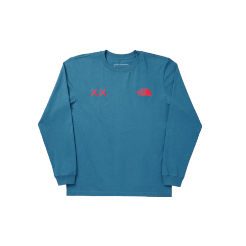 The North Face KAWS Longsleeve Tee Mallard Blue The North Face KAWS Longsleeve Tee Mallard Blue