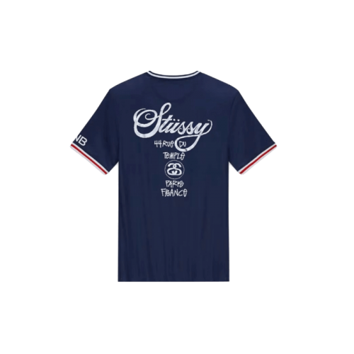 Nike Stussy PSG Football Jersey Navy Blue Nike Stussy PSG Football Jersey Navy Blue