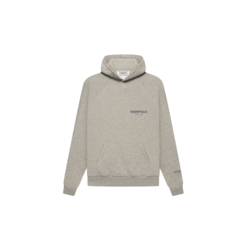 Fear of God Essentials Core Collection Pullover Hoodie Dark Heather Oatmeal Fear of God Essentials Core Collection Pullover Hoodie Dark Heather Oatmeal