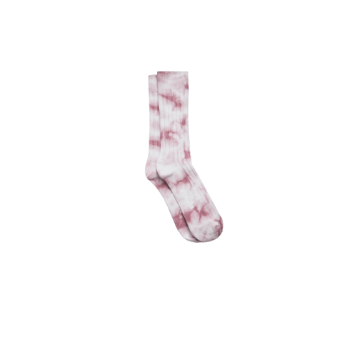 Stüssy Dyed Ribbed Crew Socks Pink Stüssy Dyed Ribbed Crew Socks Pink