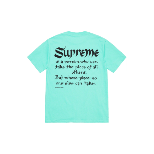Supreme Person Tee Teal Supreme Person Tee Teal