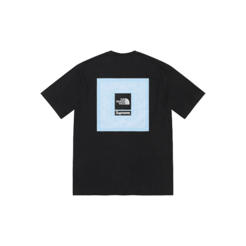Supreme The North Face Bandana Tee Black Supreme The North Face Bandana Tee Black