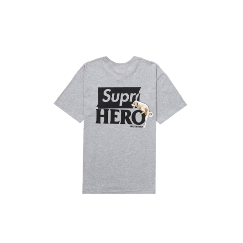 Supreme Antihero Dog Tee Grey Supreme Antihero Dog Tee Grey