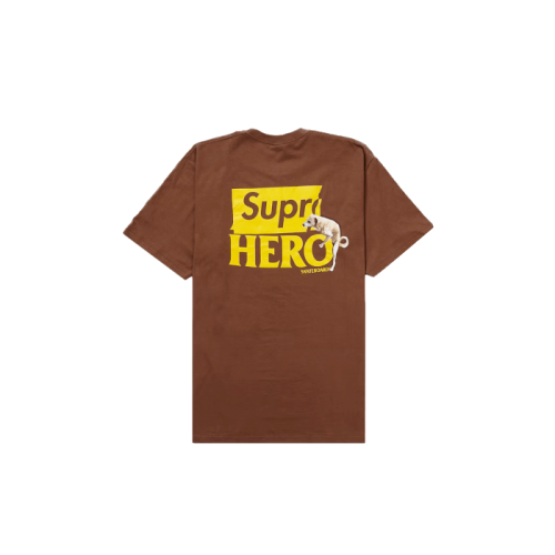 Supreme Antihero Dog Tee Brown Supreme Antihero Dog Tee Brown
