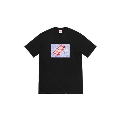 Supreme Float Tee Heather Black Supreme Float Tee Heather Black
