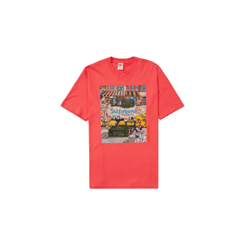 Supreme Manhattan Tee Bright Coral Supreme Manhattan Tee Bright Coral