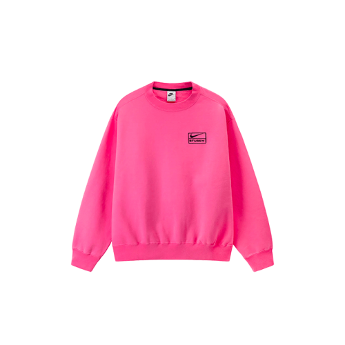 Nike NRG BR Crew Fleece Pink Stussy Nike NRG BR Crew Fleece Pink Stussy