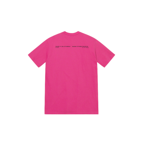 Supreme Warning Tee Magenta Supreme Warning Tee Magenta