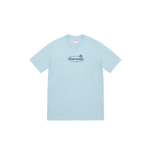 Supreme Warning Tee Dusty Blue Supreme Warning Tee Dusty Blue