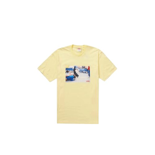 Supreme Pope.L Training Crawl Tee Pale Yellow Supreme Pope.L Training Crawl Tee Pale Yellow
