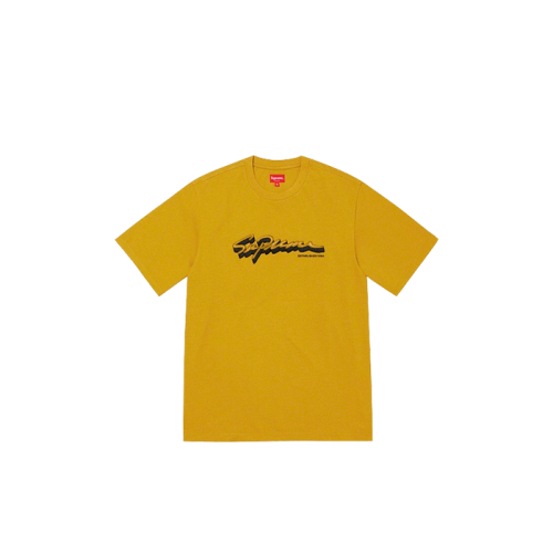 Supreme Shadow Script S/S Top Dusty Yellow Supreme Shadow Script S/S Top Dusty Yellow