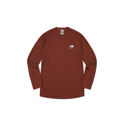 Supreme The North Face Base Layer Longsleeve Top Brown Supreme The North Face Base Layer Longsleeve Top Brown