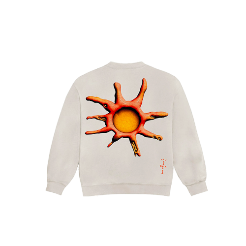 Travis Scott D.L.T.L.F.R.T Crewneck Natural Travis Scott D.L.T.L.F.R.T Crewneck Natural