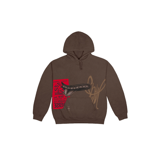 Travis Scott Grin Hoodie Brown Travis Scott Grin Hoodie Brown