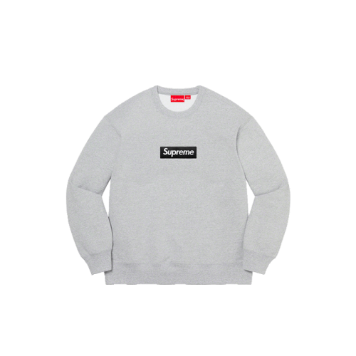 Supreme Box Logo Crewneck Heather Grey Supreme Box Logo Crewneck Heather Grey