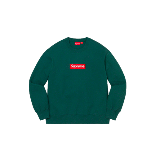Supreme Box Logo Crewneck Dark Pine Supreme Box Logo Crewneck Dark Pine