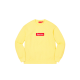 Supreme Box Logo Crewneck Pale Yellow Supreme Box Logo Crewneck Pale Yellow