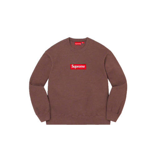 Supreme Box Logo Crewneck Brown Supreme Box Logo Crewneck Brown