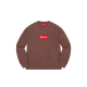Supreme Box Logo Crewneck Brown Supreme Box Logo Crewneck Brown