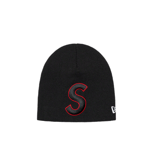 Supreme New Era S Logo Beanie Black Supreme New Era S Logo Beanie Black