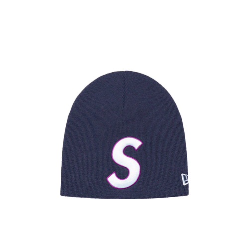 Supreme New Era S Logo Beanie Navy Supreme New Era S Logo Beanie Navy