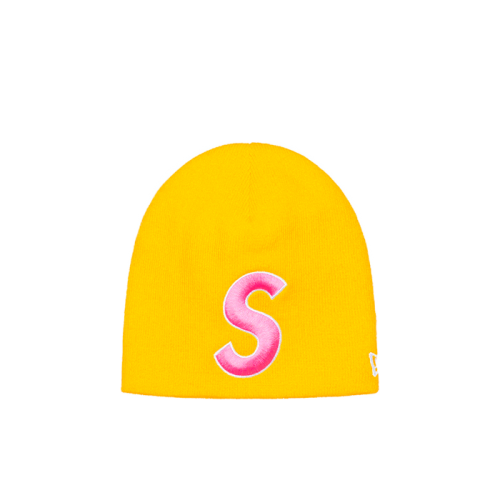 Supreme New Era S Logo Beanie Yellow Supreme New Era S Logo Beanie Yellow