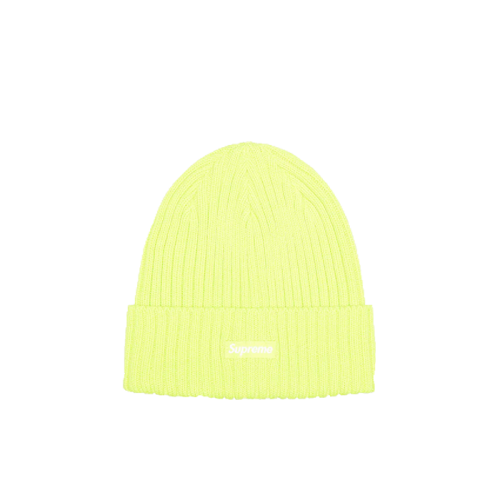 Supreme Overdyed Beanie Light Lime Supreme Overdyed Beanie Light Lime