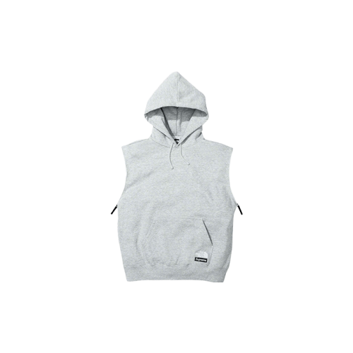 Supreme The North Face Convertible Hooded Sweatshirt Heather Grey Supreme The North Face Convertible Hooded Sweatshirt Heather Grey