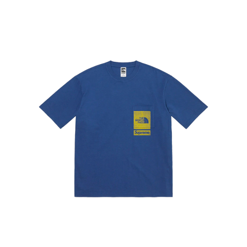 Supreme The North Face Printed Pocket Tee Navy Supreme The North Face Printed Pocket Tee Navy