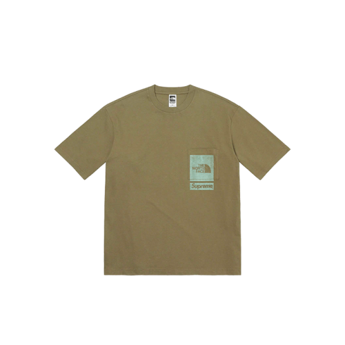Supreme The North Face Printed Pocket Tee Olive Supreme The North Face Printed Pocket Tee Olive