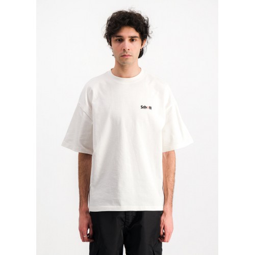 Schott Double Logo T-Shirt White Schott Double Logo T-Shirt White