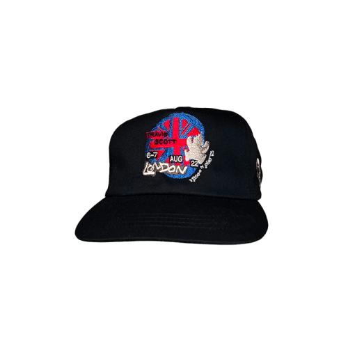 Travis Scott O2 Live Union Jack Hat Black Travis Scott O2 Live Union Jack Hat Black