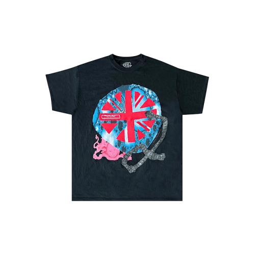 Travis Scott O2 Live Union Jack Tee Black Travis Scott O2 Live Union Jack Tee Black