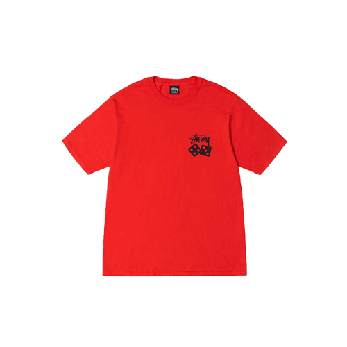 Stussy Dice Pigment Dyed Tee Tomato Stussy Dice Pigment Dyed Tee Tomato