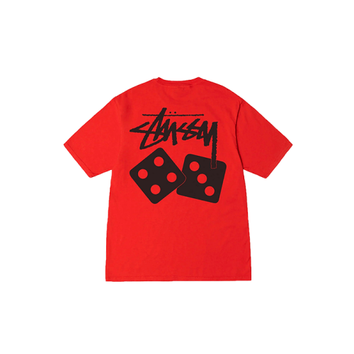 Stussy Dice Pigment Dyed Tee Tomato Stussy Dice Pigment Dyed Tee Tomato