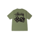 Stussy Dice Pigment Dyed Tee Artichoke Stussy Dice Pigment Dyed Tee Artichoke