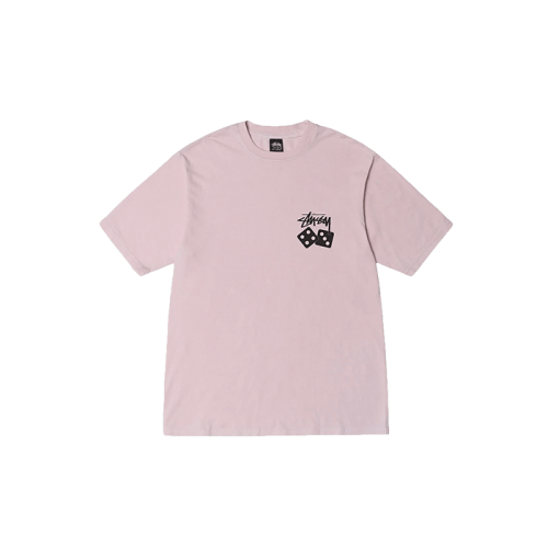 Stussy Dice Pigment Dyed Tee Blush Stussy Dice Pigment Dyed Tee Blush
