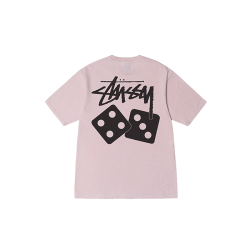 Stussy Dice Pigment Dyed Tee Blush Stussy Dice Pigment Dyed Tee Blush