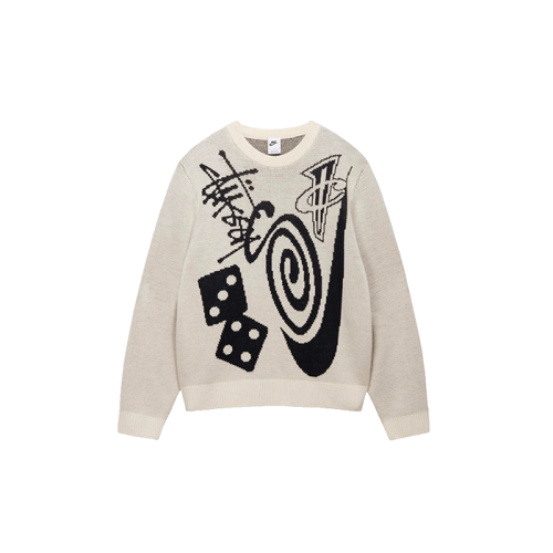 Nike Stussy Knit Sweater Natural Nike Stussy Knit Sweater Natural