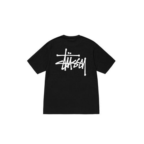 Stussy Basic Pigment Dyed Tee Black Stussy Basic Pigment Dyed Tee Black