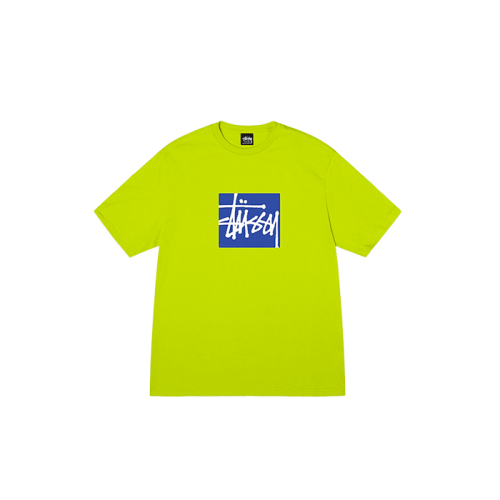 Stussy Stock Box Tee Keylime Stussy Stock Box Tee Keylime