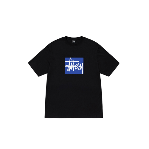 Stussy Stock Box Tee Black Stussy Stock Box Tee Black